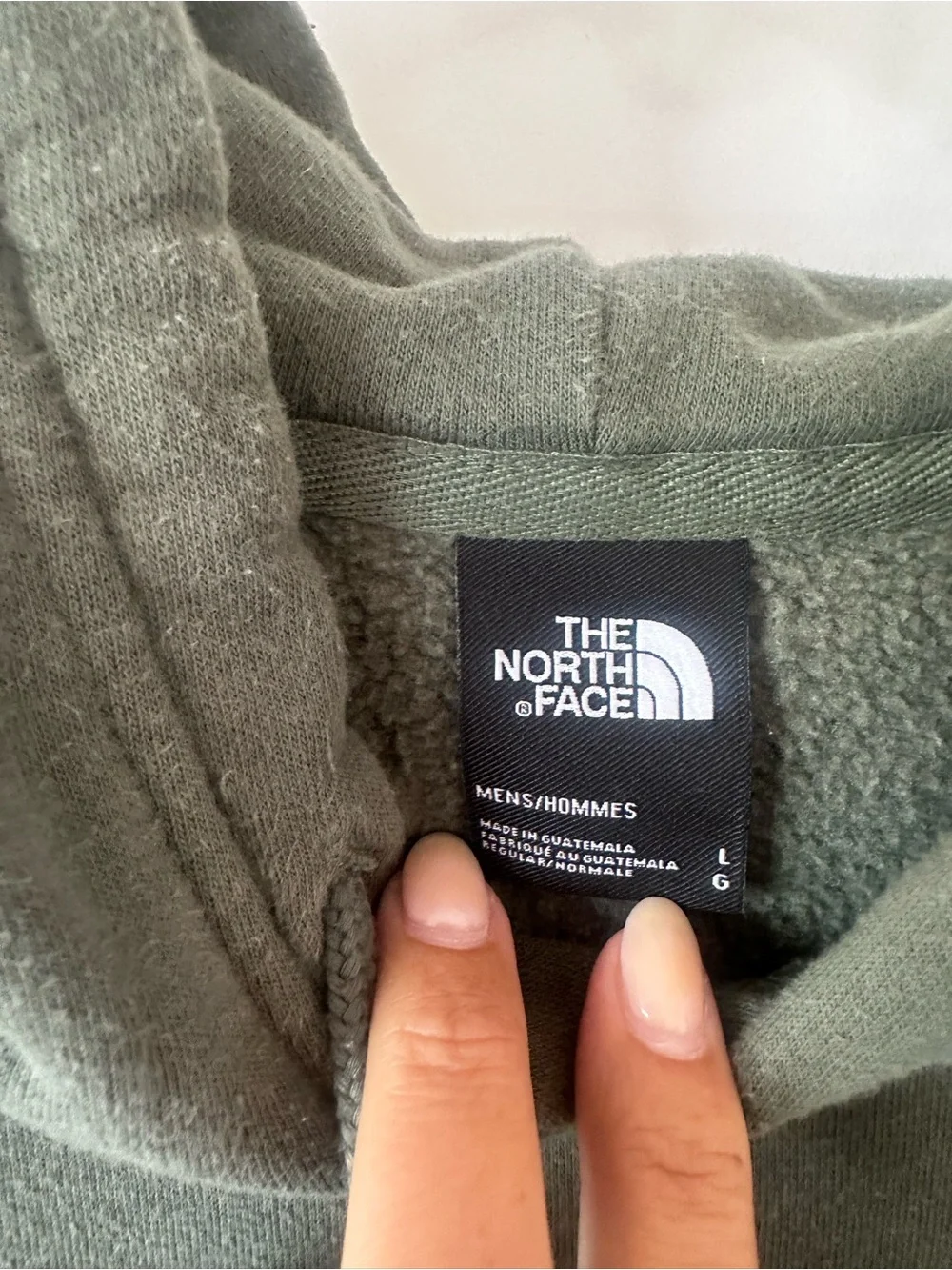 The North Face Olive Green Logo Hoodie